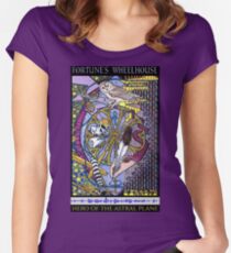 Fortune's Wheelhouse Fortune Tabula Mundi Tarot Women's Fitted Scoop T-Shirt