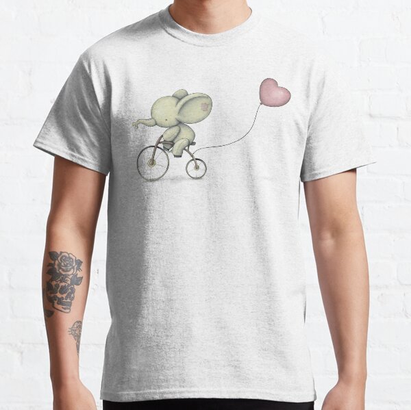 Cute Elephant riding his Bike Classic T-Shirt