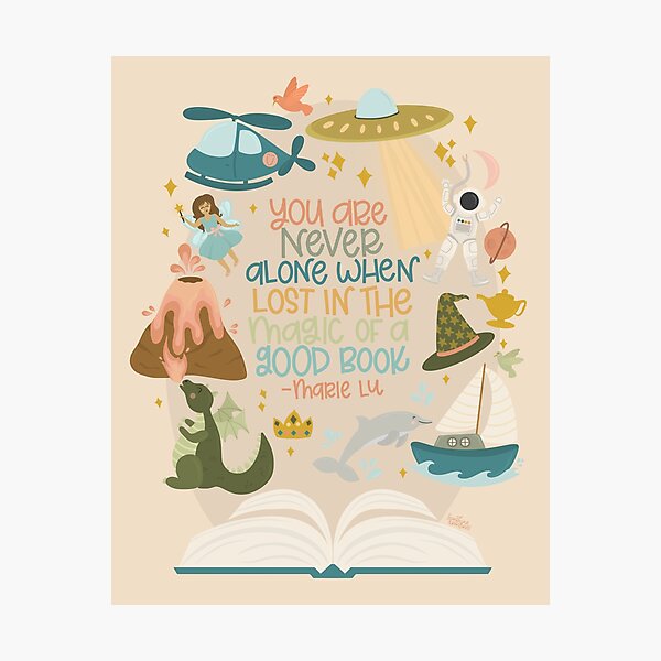 Item preview, The Magic of a Good Book designed and sold by sunandpenlines.