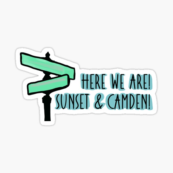 Sunset & Camden Sticker