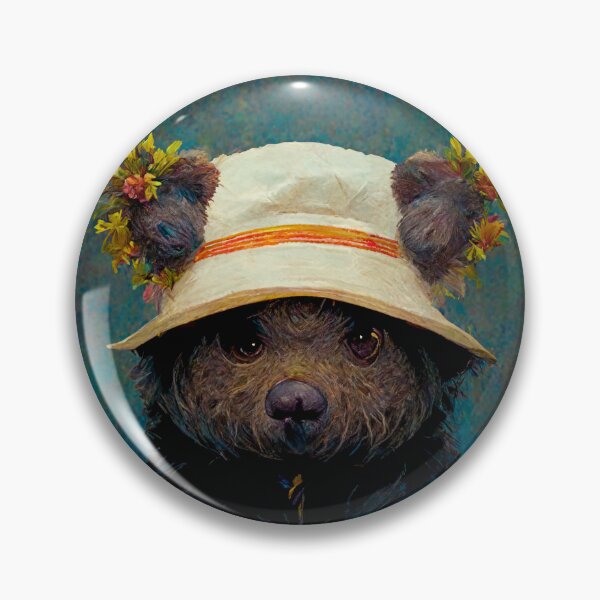 Item preview, Cute Bear Wearing Summer hat designed and sold by AnimalArtPhotos.