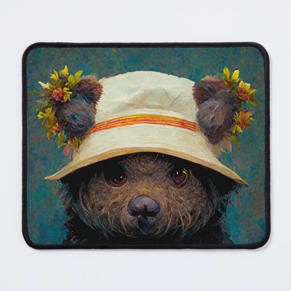 Item preview, Cute Bear Wearing Summer hat designed and sold by AnimalArtPhotos.