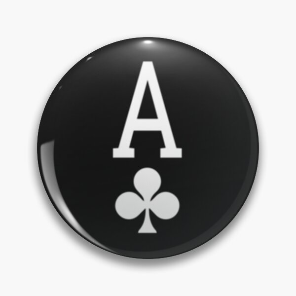 Item preview, Black and White Ace of clubs card game   designed and sold by keatonsEET.