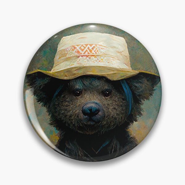 Item preview, Cute Bear Wearing Summer hat designed and sold by AnimalArtPhotos.