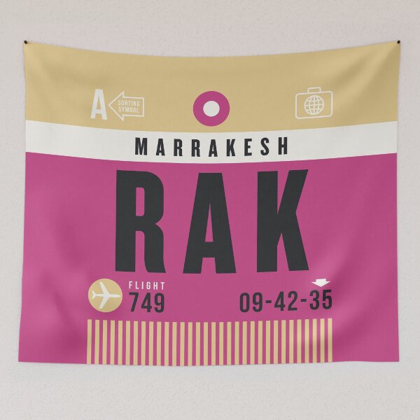 Item preview, Luggage Tag A - RAK Marrakesh Morocco designed and sold by VoodooCircus.
