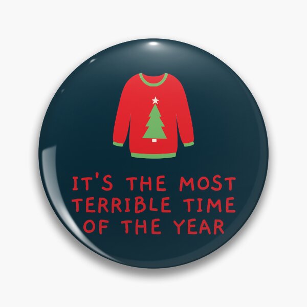 Item preview, It&x27;s the Most Terrible Time of the Year - Offensive Christmas Sweater (White) Baby One-Piece designed and sold by AdrianHamilton.