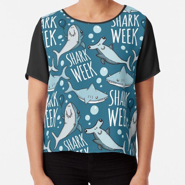 Shark Week! Chiffon Top