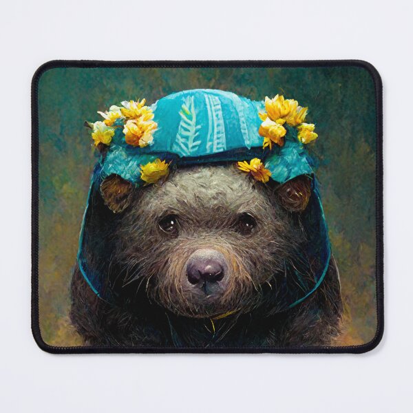 Item preview, Cute Bear Wearing Summer hat designed and sold by AnimalArtPhotos.