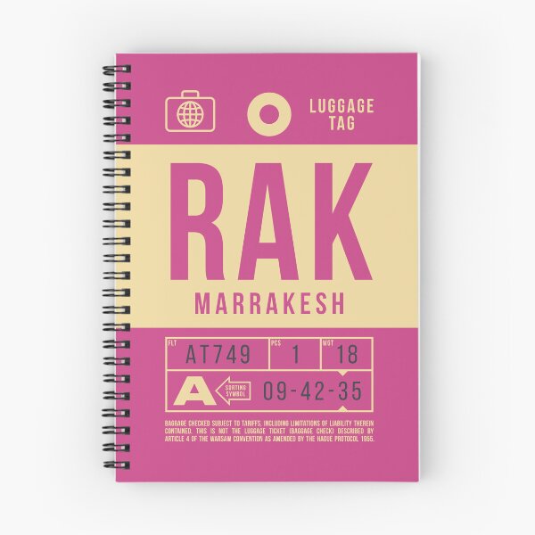 Artikelvorschau, Luggage Tag B - RAK Marrakesh Morocco entworfen und verkauft von VoodooCircus.
