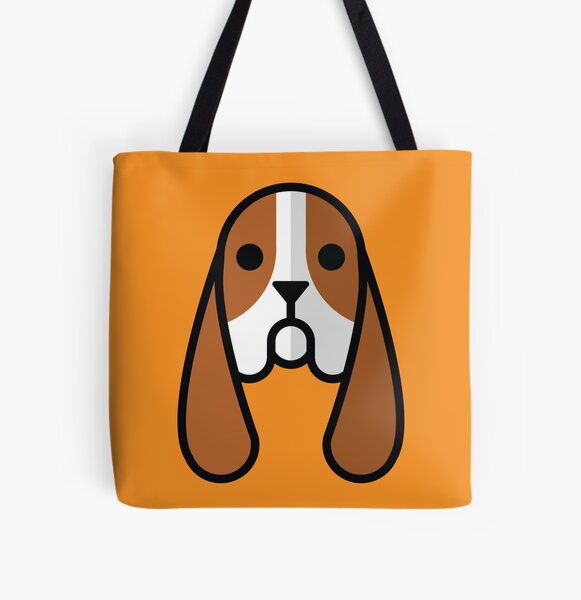 Basset Hound All Over Print Tote Bag
