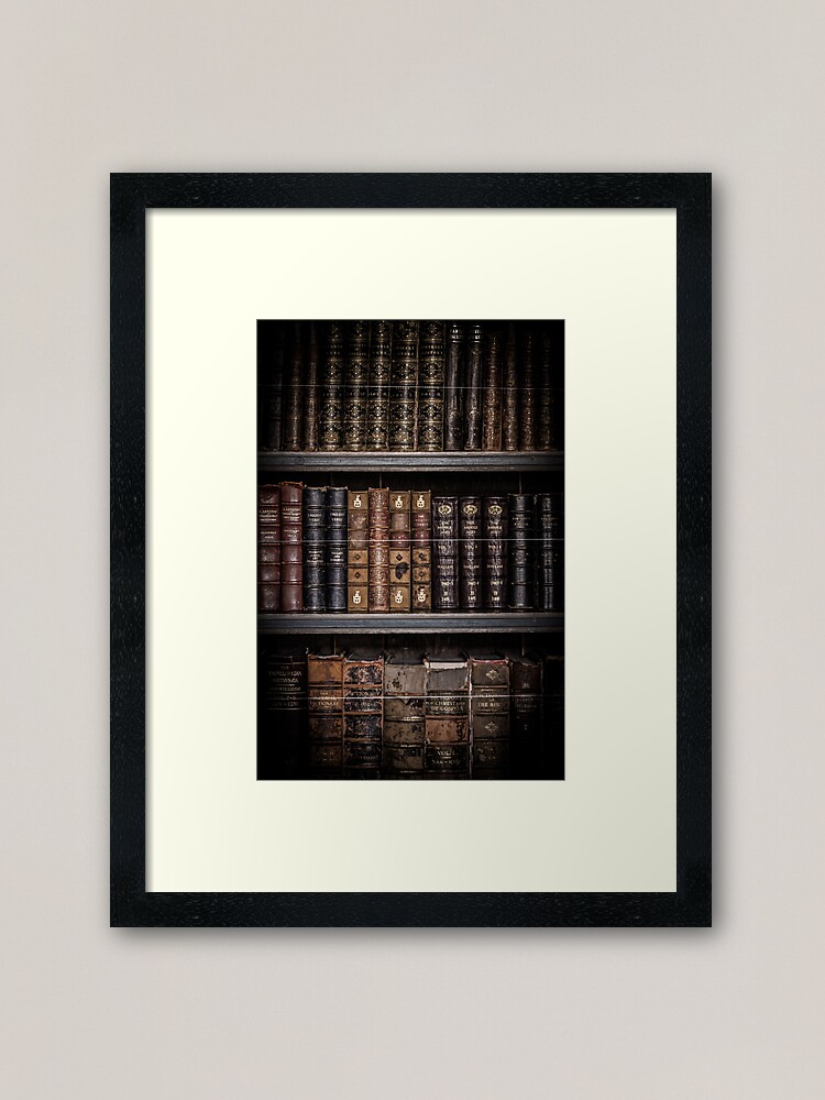 Alternate view of Photography - Old Books Framed Art Print