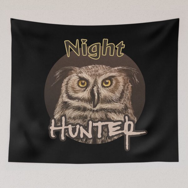 Item preview, Night Hunter Owl | night Bird designed and sold by NathBros.