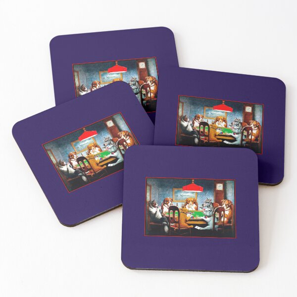 Item preview, DOGS PLAYING POKER  Vintage C M Coolidge Print   designed and sold by keatonsEET.