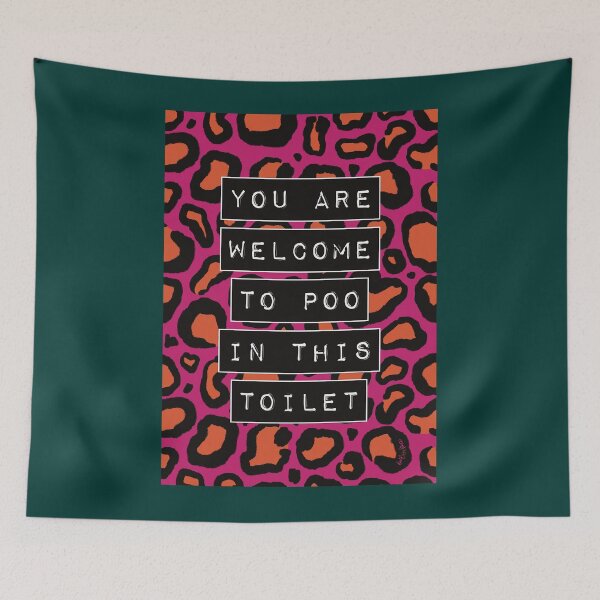 Item preview, You Are Welcome To Poo In This Toilet - Bathroom Decor - Eclectic Decor, Sassy   designed and sold by AdrianHamilton.
