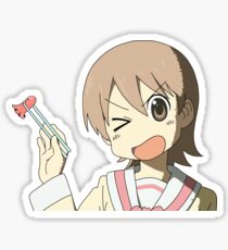 Nichijou: Yuuko caught the sausage Sticker
