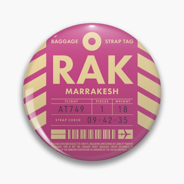 Item preview, Luggage Tag D - RAK Marrakesh Morocco designed and sold by VoodooCircus.