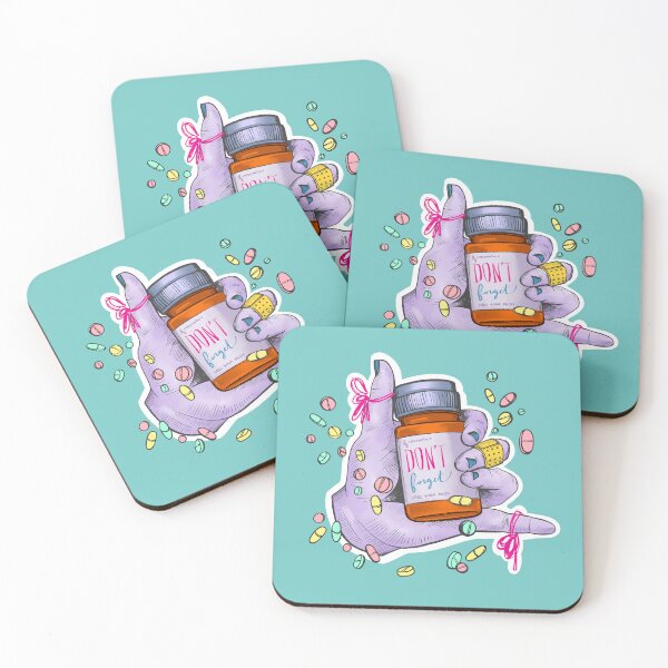 Item preview, Purple and Teal Don't Forget To Take Your Meds Reminder designed and sold by cartuart.