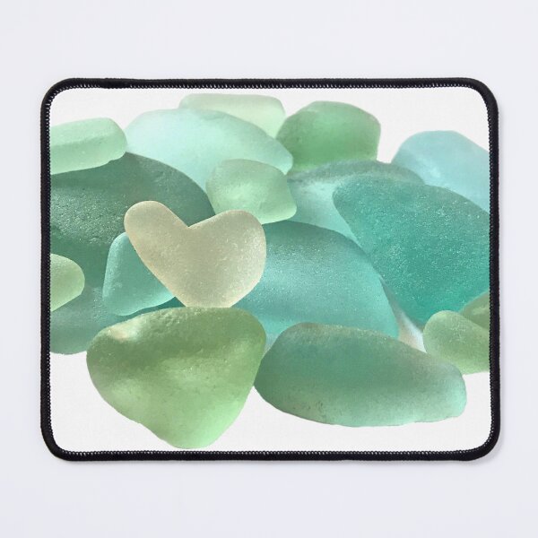 Item preview, Heart Aqua Seaglass  designed and sold by LeslieMac713.