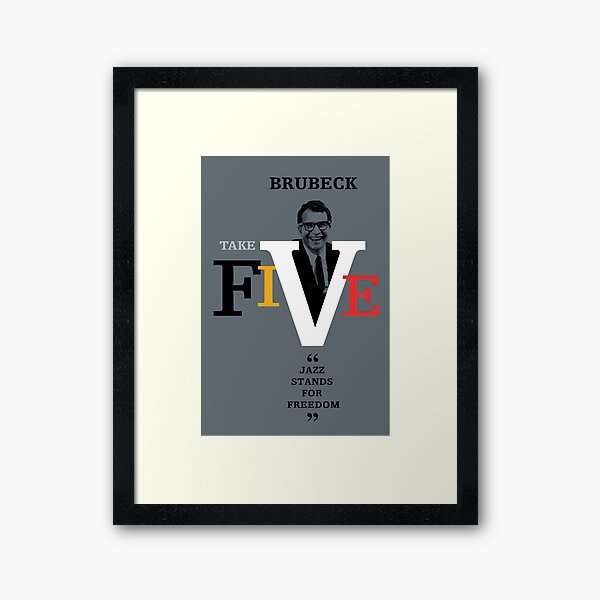 DAVE BRUBECK Framed Art Print