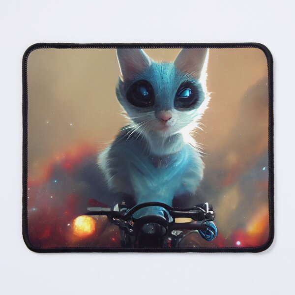 Item preview, Cyber Kitty: Bike Rider in Space designed and sold by Creative Shed Designs.