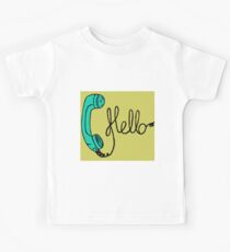 Groovy Hello Phone. Kids Tee
