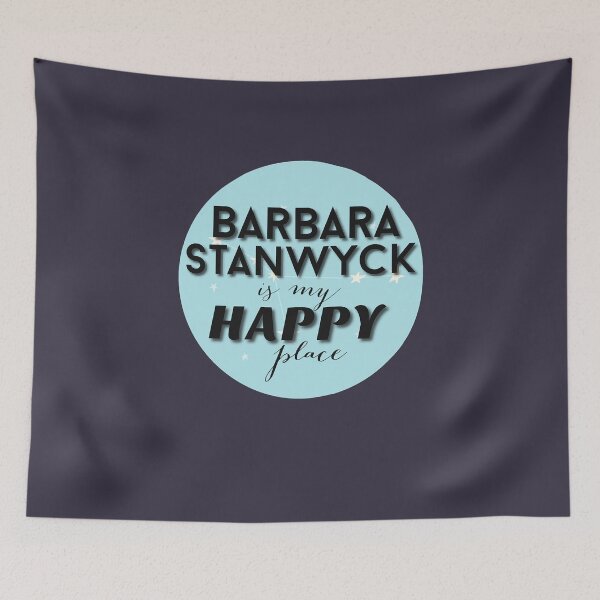 Item preview, Excellent Roles Film Original Vintage Barbara Stanwyck Is My Happy Place Graphic Gifts designed and sold by HowardAngeline.