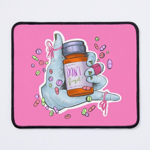 Item preview, Blue and Pink Don't Forget To Take Your Meds Reminder designed and sold by cartuart.