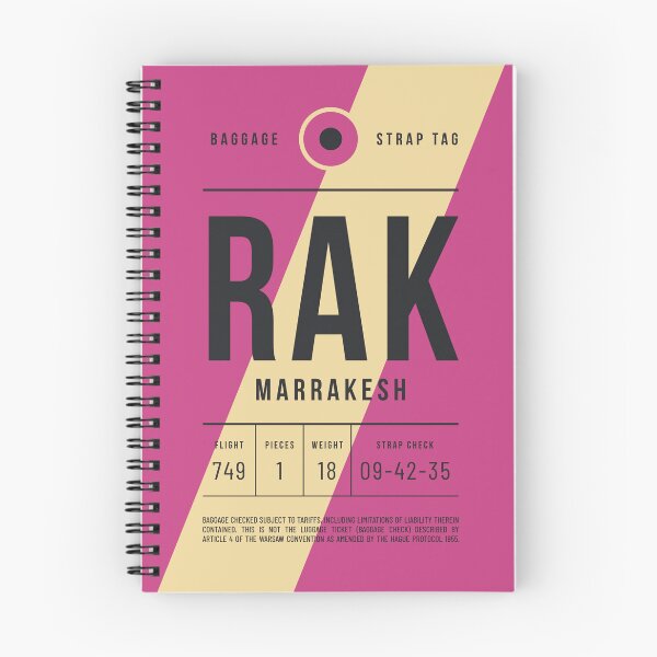 Artikelvorschau, Luggage Tag E - RAK Marrakesh Morocco entworfen und verkauft von VoodooCircus.