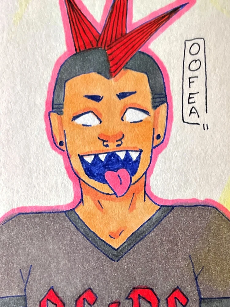 Thumbnail 4 of 4, iPhone Case, Punk Rocker designed and sold by OOFEA.