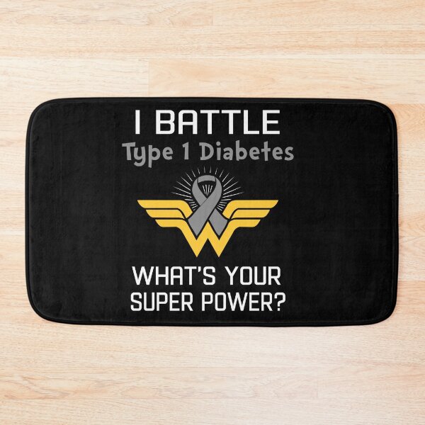 Item preview, I Battle Type 1 Diabetes What's Your Super Power Support Type 1 Diabetes Warrior Gifts  designed and sold by Sabfit.