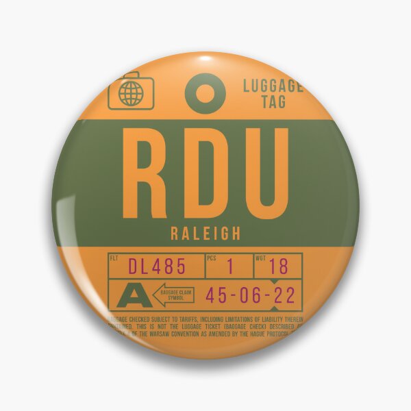 Item preview, Luggage Tag B - RDU Raleigh North Carolina USA designed and sold by VoodooCircus.