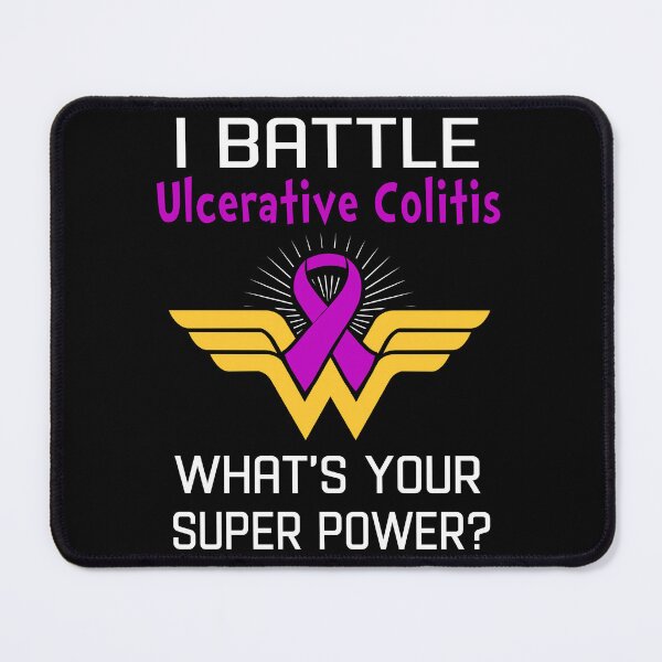 Item preview, I Battle Ulcerative Colitis What's Your Super Power Support Ulcerative Colitis Warrior Gifts designed and sold by Sabfit.