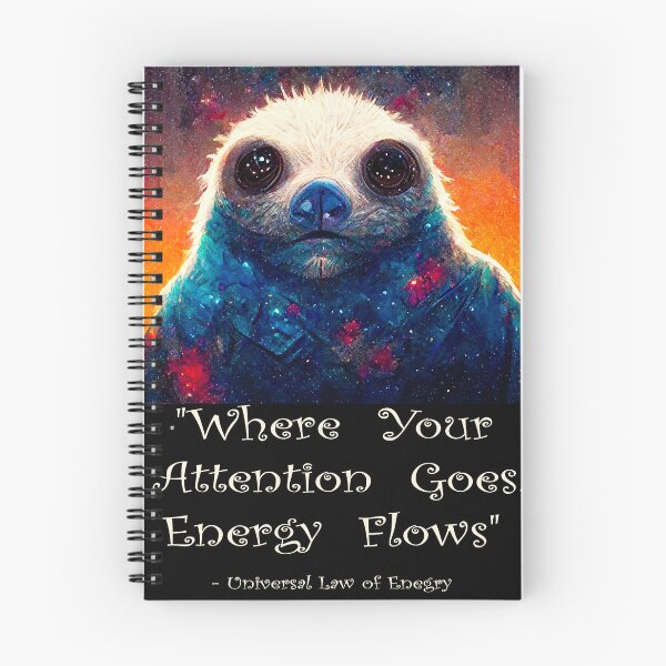 Item preview, Sloth Wisdom. Where Your Attention Goes, Energy Flows.  designed and sold by Rocky Mountain Artistry.