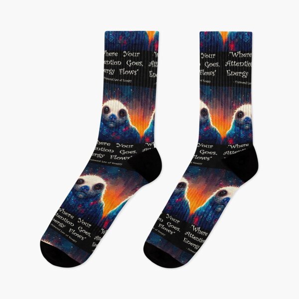 Item preview, Sloth Wisdom. Where Your Attention Goes, Energy Flows.  designed and sold by Rocky Mountain Artistry.