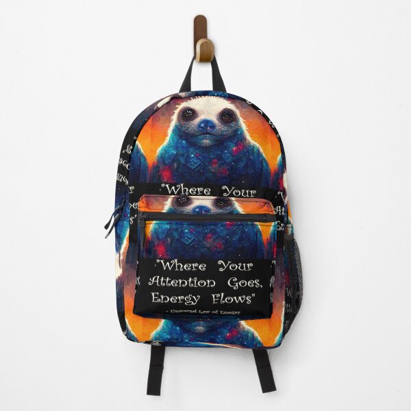 Item preview, Sloth Wisdom. Where Your Attention Goes, Energy Flows. designed and sold by Rocky Mountain Artistry.