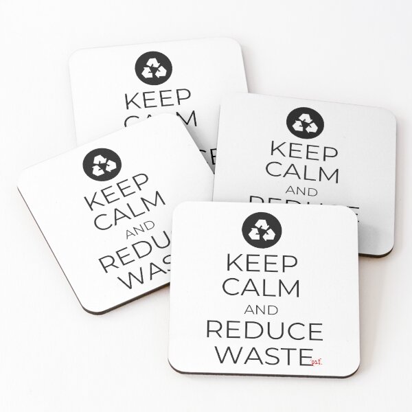 Aperçu de l'œuvre Keep Calm and Reduce Waste créée et vendue par royumi.