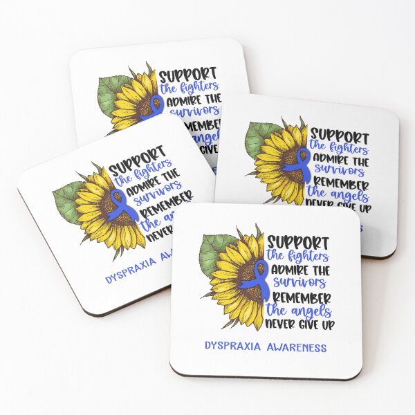 Item preview, Dyspraxia Awareness - Support the Fighters Admire the Survivors Remember the Angels Never Give Up designed and sold by whlrcheryl.