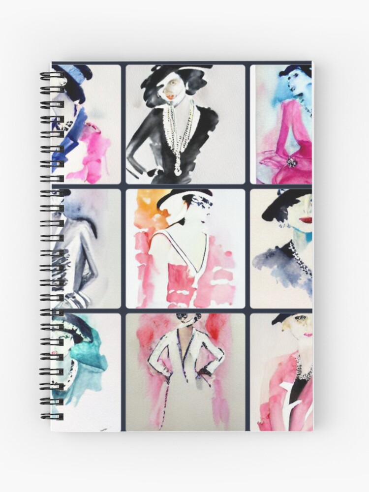 Coco Chanel Inspiration Pack Spiral Notebook for Sale by CinderPress