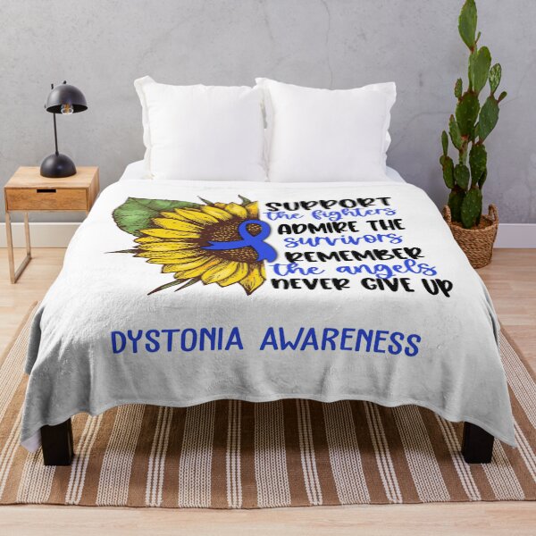 Item preview, Dystonia Awareness - Support the Fighters Admire the Survivors Remember the Angels Never Give Up designed and sold by whlrcheryl.