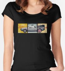 Delorean - Back to the Future Women's Fitted Scoop T-Shirt
