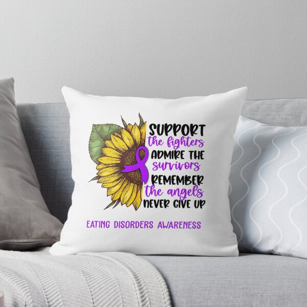 Item preview, Eating Disorders Awareness - Support the Fighters Admire the Survivors Remember the Angels Never Give Up designed and sold by whlrcheryl.