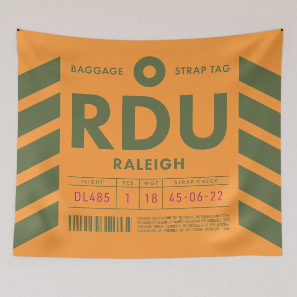 Item preview, Luggage Tag D - RDU Raleigh North Carolina USA designed and sold by VoodooCircus.