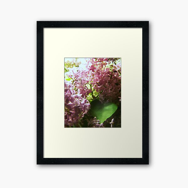 I Love Lilacs Framed Art Print