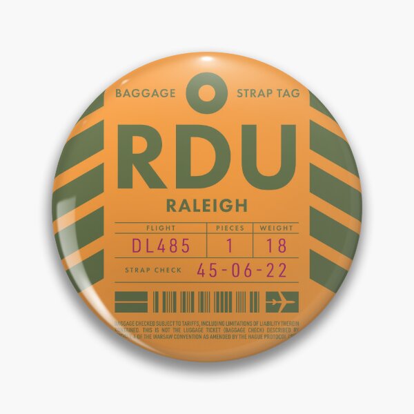 Item preview, Luggage Tag D - RDU Raleigh North Carolina USA designed and sold by VoodooCircus.