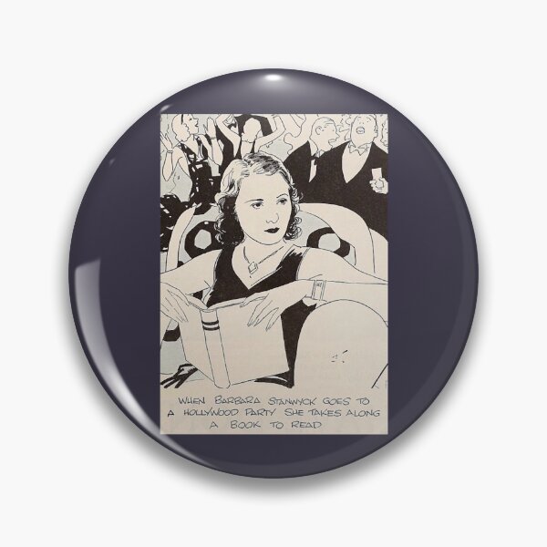 Item preview, Excellent Roles Film Original Vintage Barbara Stanwyck Reads Funny Graphic Gifts designed and sold by HowardAngeline.