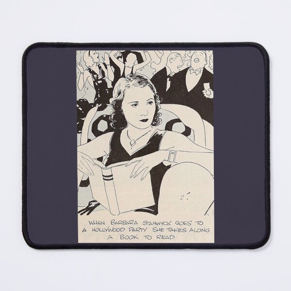 Item preview, Excellent Roles Film Original Vintage Barbara Stanwyck Reads Funny Graphic Gifts designed and sold by HowardAngeline.
