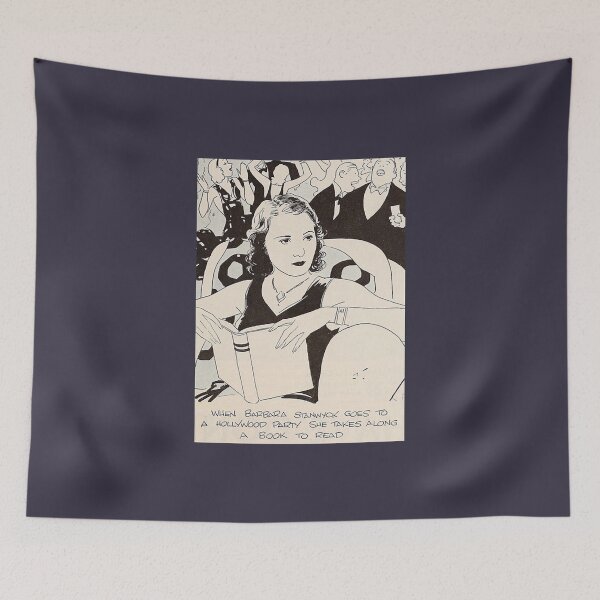 Item preview, Excellent Roles Film Original Vintage Barbara Stanwyck Reads Funny Graphic Gifts designed and sold by HowardAngeline.