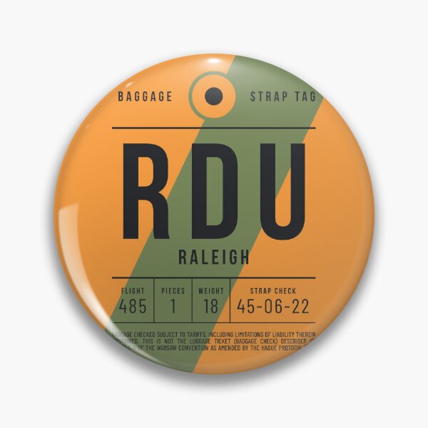 Item preview, Luggage Tag E - RDU Raleigh North Carolina USA designed and sold by VoodooCircus.