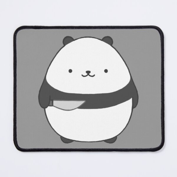 Item preview, stabby panda (grey bg) designed and sold by DesignByJennyyy.