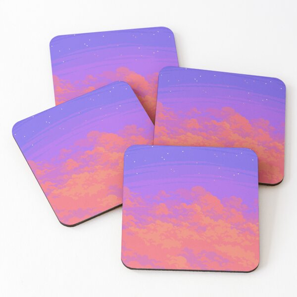 Item preview, Purple and Orange Sunset Clouds ✨ designed and sold by Tofu's Pixel Art Store.